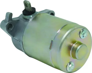Motor de arranque eléctrico metálico para motocicleta vista lateral