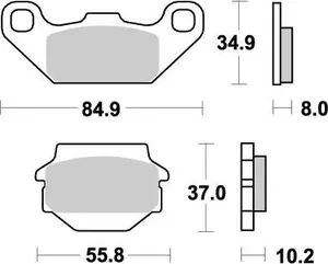Pastillas de freno Nitro ATV para motocicleta