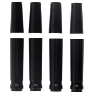 Kit de tapa de varilla de empuje de aluminio JIMS, 'A Cut Above'. Negro