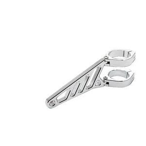 Dedos, montaje ajustable de soporte de faro largo 38-41mm. Cromado