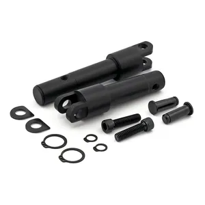 Kit de soporte de conversión para estriberas. longitud estándar. Negro
