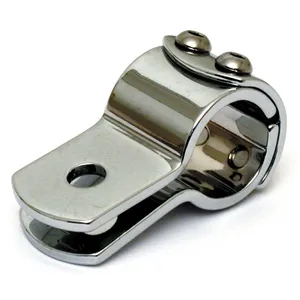Abrazadera de 3 piezas de 1" (25.4mm). Acero cromado