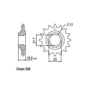 Piñón Delantero JT 1538.15