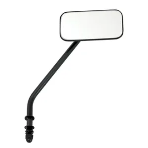 Espejo rectangular pequeño. vástago largo, negro