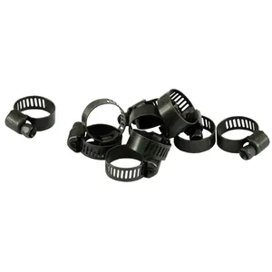 Jagg, abrazadera para manguera de aceite de 3/8", negra