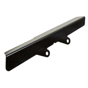 Rick's Motorcycles, protector de correa sin recorte. Negro brillante