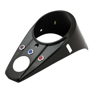 Cubierta de tablero estilo 62-67 de 3 luces. Negro brillante