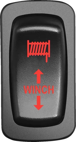 Interruptor de perfil bajo - winche rojo