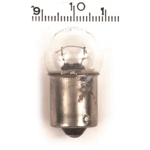 Bombilla para luz de bala. 12 voltios 8w. Filamento simple. Transparente
