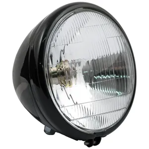 Conjunto de faro springer de 6-1/2". 6v. Negro