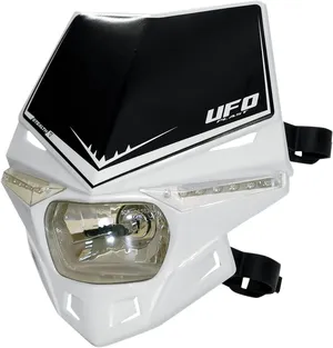 Sistema de faro Stealth de dos piezas para motocicleta custom