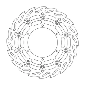 Rotor de freno flotante serie Flame de Moto-Master