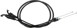 Cable de acelerador con funda de vinilo negro para motocicleta