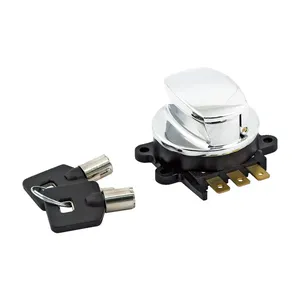 Interruptor de encendido para modelos 96-up, tipo bisagra lateral. Cromo.