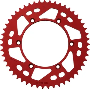 Piñón trasero de aluminio - Corona trasera 51 dientes roja