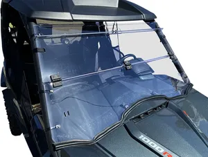 Parabrisas transparente para motocicleta visto de frente