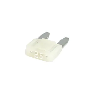 Mini fusible con indicador LED. Transparente, 25A