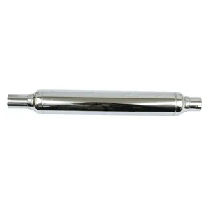 Silenciador tipo cigarro estilo OEM 58-E78, 25" de largo, cromado