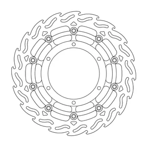 Rotor de freno flotante serie Flame de Moto-Master