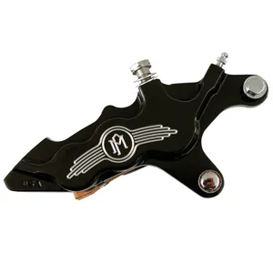 PM, pinza de 6 pistones 112x6b. Montaje directo, 11.5" derecha delantera. Negro CC