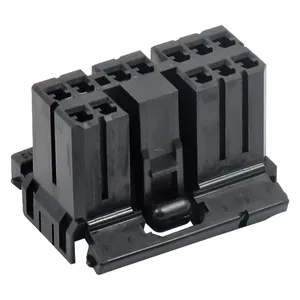 NAMZ, conector AMP Multilock. Negro, enchufe, 8-pines