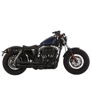 Falcon, sistema de escape Double Groove 2 en 2. Negro