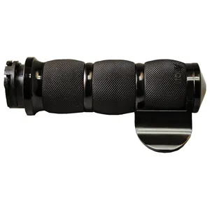 Juego de empuñaduras Avon Air Cushioned. Anodizado negro