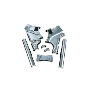 Kuryakyn, cubierta de cuello de cuadro Touring deluxe. Cromo