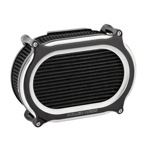 Arlen Ness, kit de filtro de aire Stage II Oval Upgrade. Negro CC