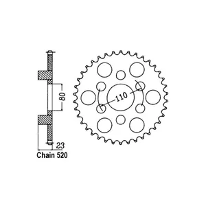 Piñón trasero JT 19.36