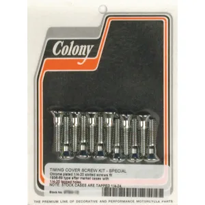 Kit de montaje de tapa de árbol de levas Colony, estilo OEM. Cromado