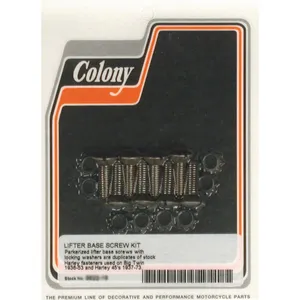Colony, kit de montaje del bloque de taqués. Estilo OEM, negro