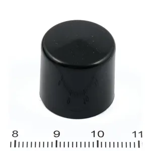 Tapas de tuercas de ajuste rápido Smoothtopps para pernos/tuercas hexagonales de 9/16". Negro