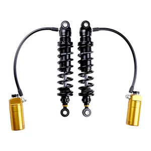 Ohlins, amortiguadores traseros STX36 Blackline. Depósito dorado. 13"