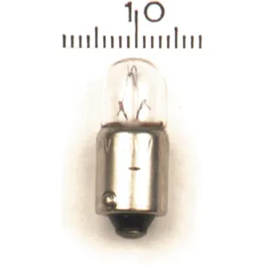 Bombilla de 12 voltios/5 vatios. Vidrio transparente