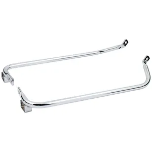 Juego de soportes para alforjas. Cromado