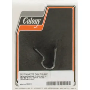 Colony, abrazadera de cable de velocímetro. Parkerizado negro
