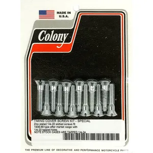 Kit de montaje de la tapa de levas Colony, estilo OEM. Zinc