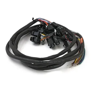 Kit de interruptores de manillar y cableado. Radio/Crucero. Negro