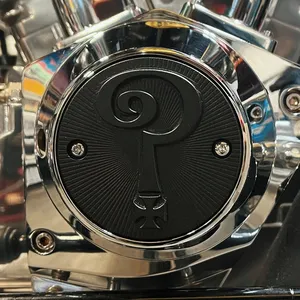 Tapa de la tapa de puntos Indian Larry, 'Punto de Interrogación' de 2 orificios. Negro