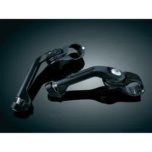 Kuryakyn, soportes para estriberas de crucero Tour-tech. Largos. Negro
