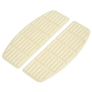 Almohadillas para plataforma de piso con forma tradicional. Conductor. Blanco