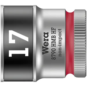 Wera Zyklop 3/8" llave de vaso con función de retención - Métrica 17.0