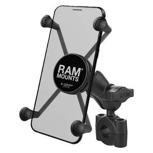 RAM Mounts, Soporte para teléfono X-Grip con base de riel Torque. Teléfono grande