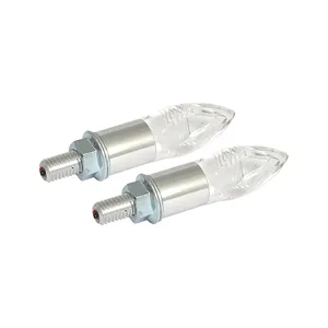 Crystal, juego de intermitentes LED. Vástago plateado