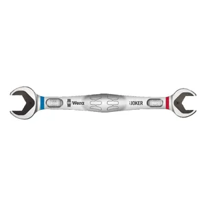 Llave Wera de doble boca abierta 17/19 Joker