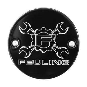 Feuling, tapa de puntos. Llave inglesa cruzada de engranaje. Negro CC
