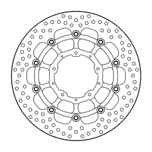 Rotor de freno flotante serie Halo de Moto-Master