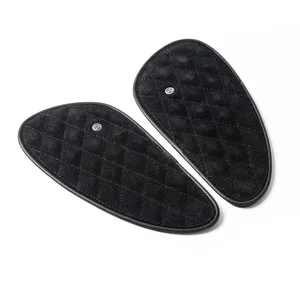 Trip Machine, juego de almohadillas de depósito de cuero Diamond. Ante negro
