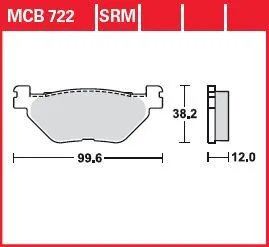 Pastillas de freno SRM Series para scooter
